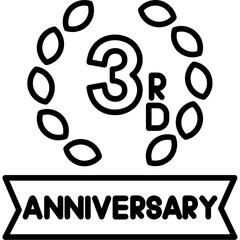 3rd Anniversary Icon