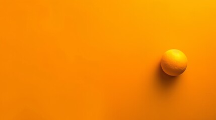 A close up of a lemon on an orange background, AI