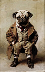 stylish Pug from the 40's