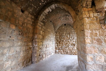 02/12/2024 Haifa Israel. Yehiam is the ruins of a Crusader and Ottoman-era fortress in western Galilee, Israel.