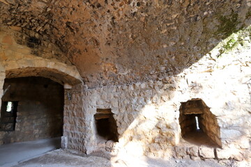 02/12/2024 Haifa Israel. Yehiam is the ruins of a Crusader and Ottoman-era fortress in western Galilee, Israel.