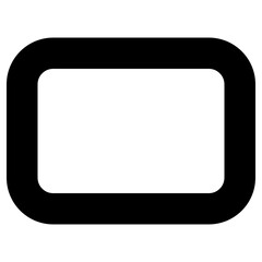 rectangle icon, simple vector design