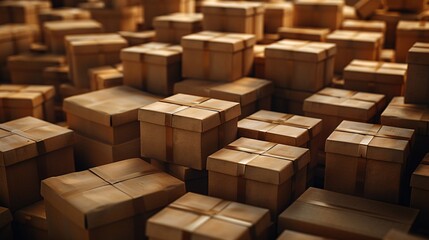 Golden Gift Boxes A Treasure Trove of Presents Generative AI
