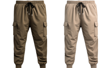 A pair of mens cargo pants featuring multiple pockets for versatile storage