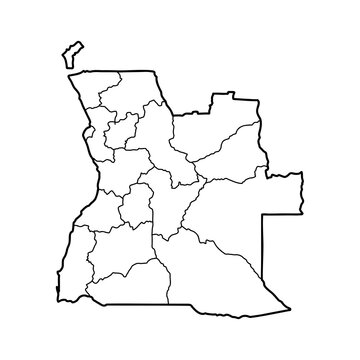 recommend clip art: Angola Map - World Map International vector template with High detailed