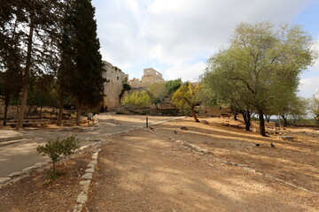 02/12/2024 Haifa Israel. Yehiam is the ruins of a Crusader and Ottoman-era fortress in western Galilee, Israel.