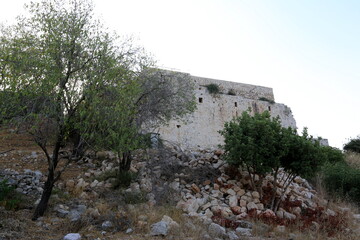 02/12/2024 Haifa Israel. Yehiam is the ruins of a Crusader and Ottoman-era fortress in western...