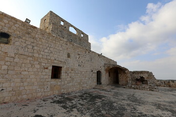 02/12/2024 Haifa Israel. Yehiam is the ruins of a Crusader and Ottoman-era fortress in western...