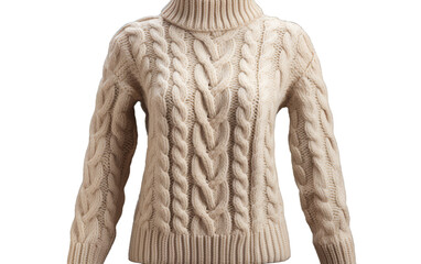 A stylish womens sweater with a chic turtle neck design, perfect for cooler weather