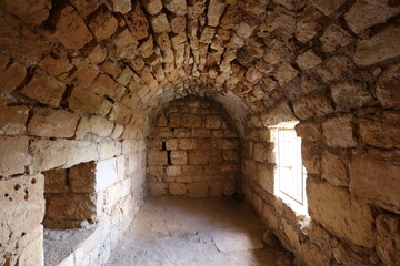 02/12/2024 Haifa Israel. Yehiam is the ruins of a Crusader and Ottoman-era fortress in western...