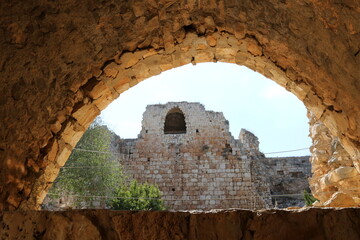 02/12/2024 Haifa Israel. Yehiam is the ruins of a Crusader and Ottoman-era fortress in western...