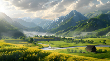 Panoramic View of Kazakhstan's Bountiful Natural Resources and Unspoilt Landscapes