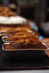 freshly baked artisan cake