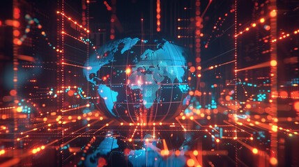 Dynamic Global Economic Growth Analysis: Finance and Business Ascend with Holographic Investment Charts