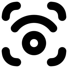 retina scan icon, simple vector design