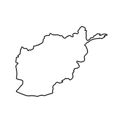 Afghanistan map vector illustration, scribble sketch Afghanistan