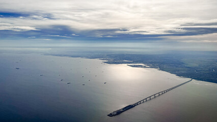 日本周遊　羽田空港からの離陸風景