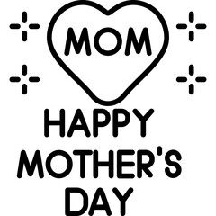 Happy Mothers Day Icon