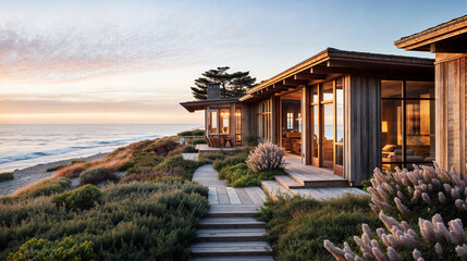 beach house at the ocean