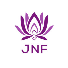 JNF  logo design template vector. JNF Business abstract connection vector logo. JNF icon circle logotype.
