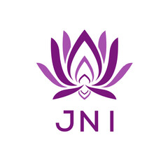 JNI  logo design template vector. JNI Business abstract connection vector logo. JNI icon circle logotype.
