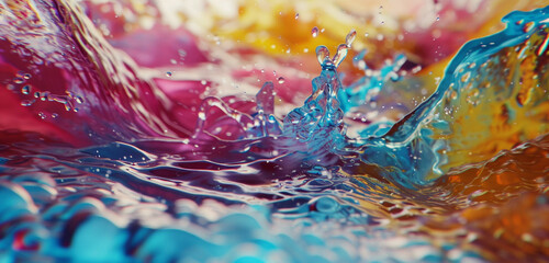 Liquid colors collide, forming an 8k grunge symphony.
