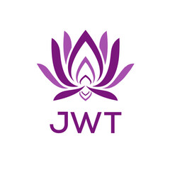 JWT  logo design template vector. JWT Business abstract connection vector logo. JWT icon circle logotype.

