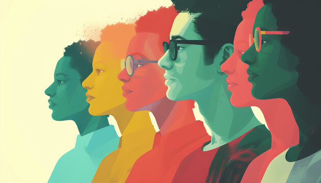 Digital Equality: Showcasing initiatives that promote equal access to digital resources and opportunities, with an image depicting diverse individuals benefiting from inclusive digital services