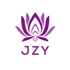 JZY  logo design template vector. JZY Business abstract connection vector logo. JZY icon circle logotype.
