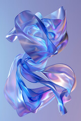 abstract background blue and purple ribbon or wave wallpaper, business backdrop 