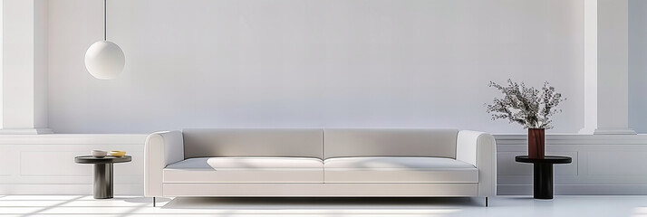 Minimalist Modern Room with Clean Lines and Neutral Tones, Offering a Blank Canvas for Creative Design