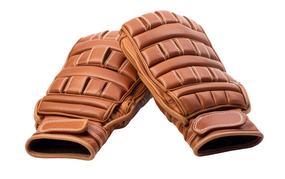 Two baseball gloves in stacked position, showcasing balance and symmetry