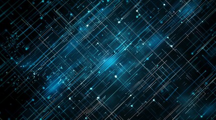 a diagonal matrix background in blue colors on pure black background