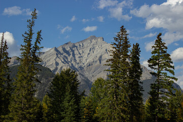 View of Mount Norquay from Banff.