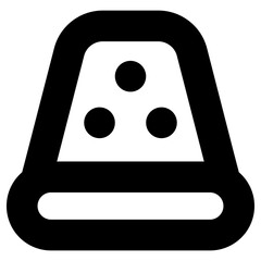 sewing thimble icon, simple vector design - obrazy, fototapety, plakaty