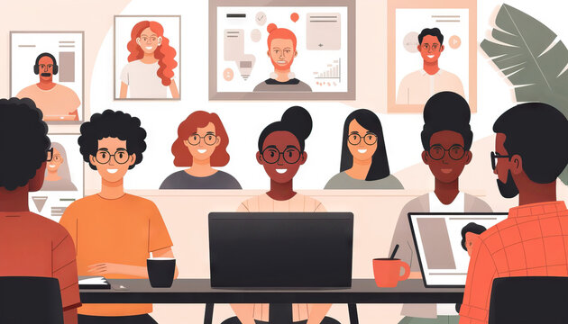 Digital Communication: People Engaging in Online Meetings and Discussions