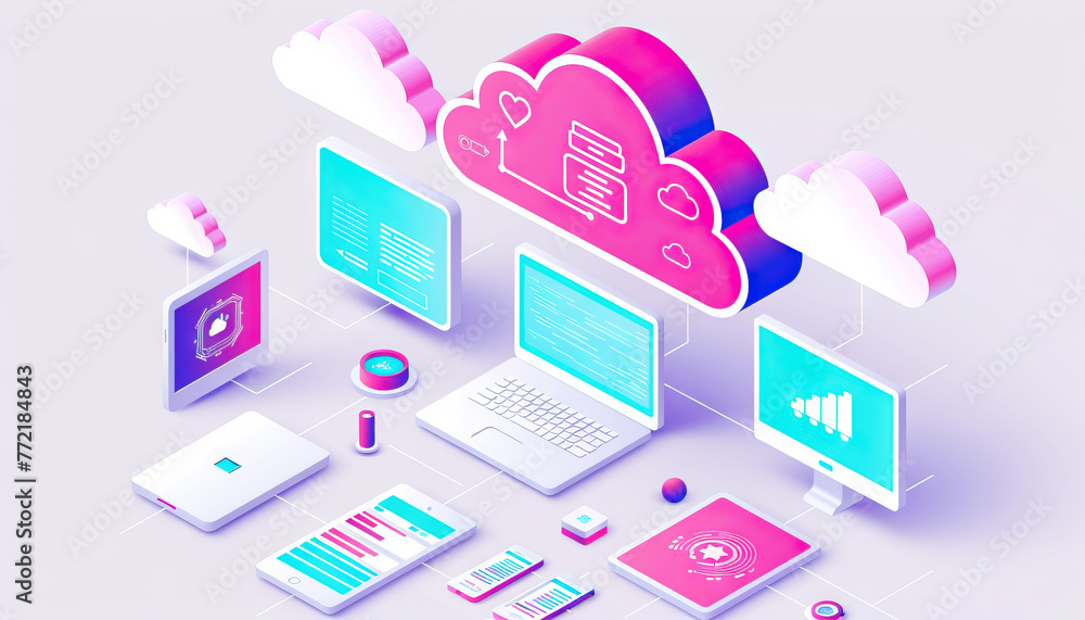 Aufkleber cloud computing: data storage and access across multiple devices