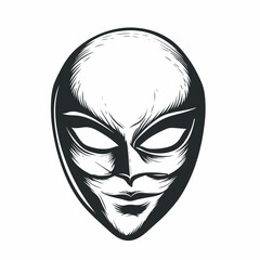 Mask in cartoon, doodle style. Image for t-shirt, web, mobile apps and ui. Isolated 2d vector illustration in logo, icon, sketch style, Eps 10. AI Generative