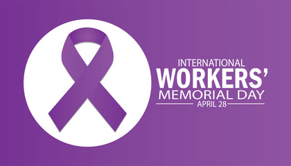 International Workers Memorial Day. Holiday concept. Template for background, banner, card, poster with text inscription