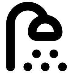 shower icon, simple vector design