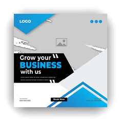 Digital business marketing social media post & web banner corporate business marketing
social media post and web design template