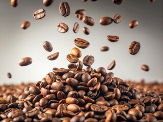coffee beans background generative ai