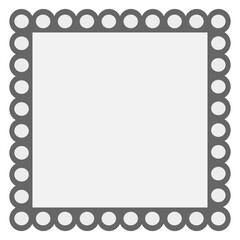 isolated gray ornamental frame vector