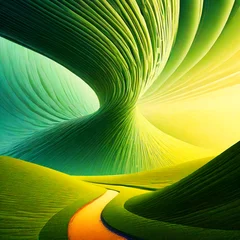 Foto op Plexiglas 녹색 풍경 © 한수 박