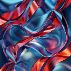 red and blue abstract