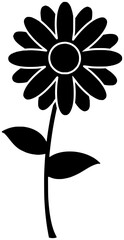 daisy illustration floral silhouette flower logo spring icon bouquet outline blossom nature summer plant sun bloom leaf chamomile garden shape flora petal decoration for vector graphic background