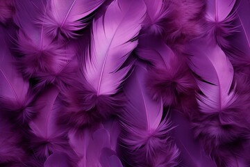 Radiant Purple feathers. Pattern bird color. Generate Ai
