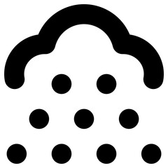 snowstorm icon, simple vector design - obrazy, fototapety, plakaty