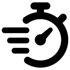 stopwatch icon, simple vector design - obrazy, fototapety, plakaty