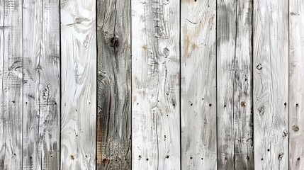 The texture of the wood is old and white. Light gray-white painted wood background. Vintage background